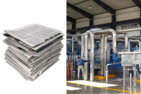 Waste Newspapers Recycling Line